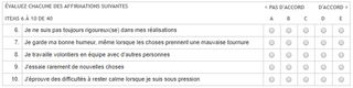 Exemple de question de personnalité du Selor